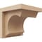 Ekena Millwork 4"W x 4"D x 4"H Wide Emerson Rough Cedar Woodgrain TimberThane Corbel, Primed Tan CORUR04X04X04EMRRCPR - alternate 1